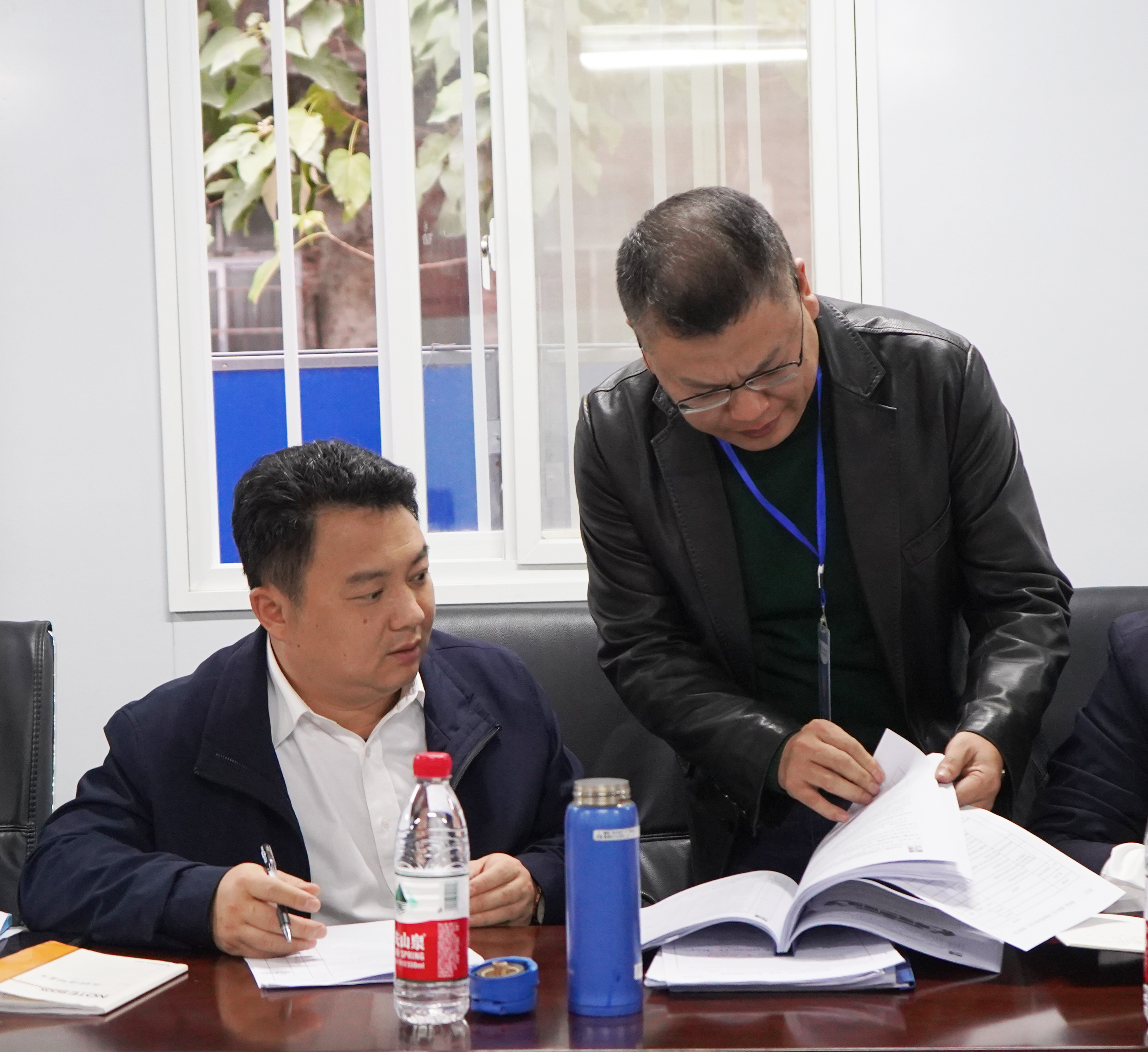 集团检查组赴公司怀化市第一人民医院内科住院楼项目开展2021年度全优工程检查(图6)